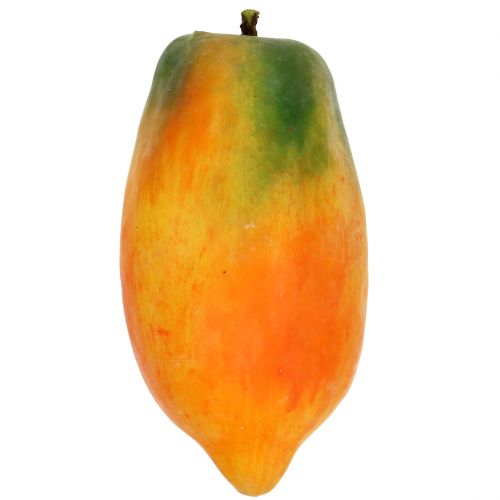 Floristik24 Papaja sztuczna 13cm i 14cm żółta, zielona 2szt.