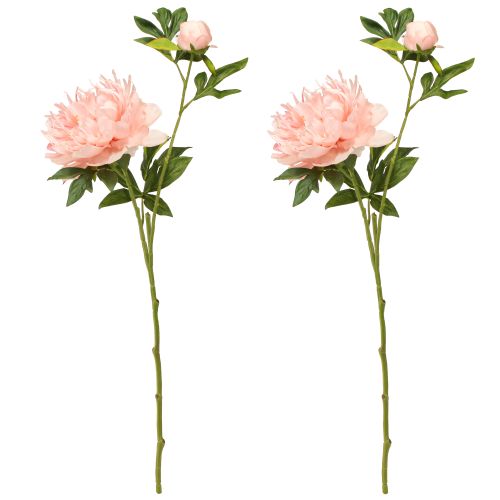 Produkt Sztuczne Piwonie Różowe Łososie Dł. 60cm 2szt