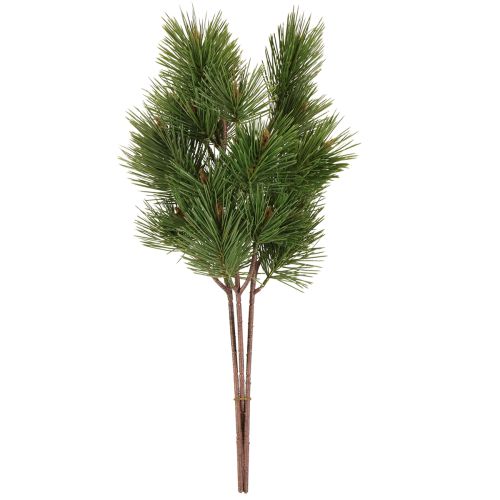 Produkt Sztuczne gałązki sosnowe Gałązki świąteczne zielone 53cm 3 sztuki