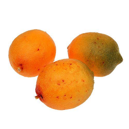 Floristik24 Sztuczna cytryna 7cm 6szt.