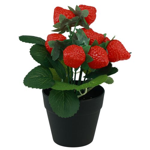 Produkt Sztuczna truskawka w doniczce sztuczna roślina 19cm