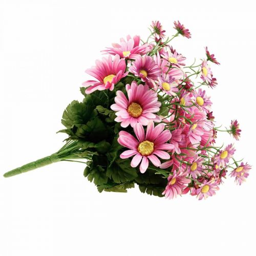 Produkt Bukiet sztucznych stokrotek ze sztucznych kwiatów różowy 44cm
