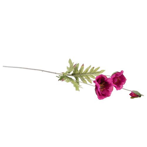 Floristik24 Sztuczne maki ozdobne jedwabne kwiaty różowe 70cm