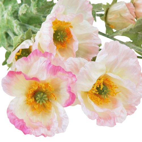 Produkt Sztuczne Maki Dekoracyjne Kwiaty Jedwabne Różowe 42cm 4szt
