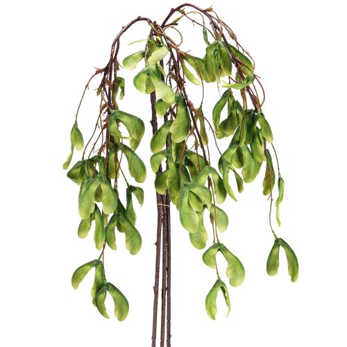 Gałązka sztuczna platan żółto-zielony 100cm 3szt