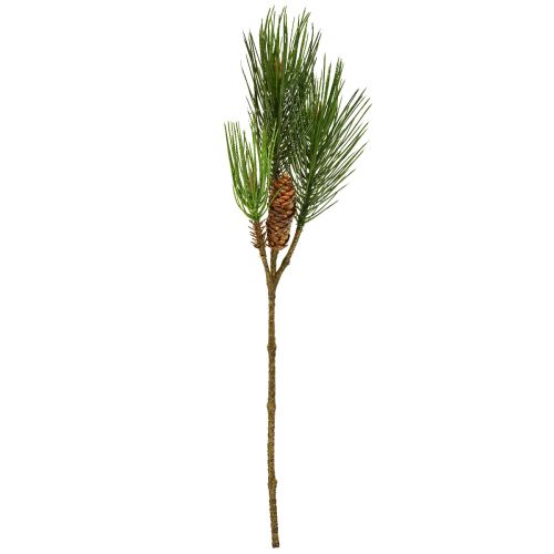 Floristik24 Sztuczna gałązka sosny z szyszkami 3 gałązki zielono-brązowe 60cm