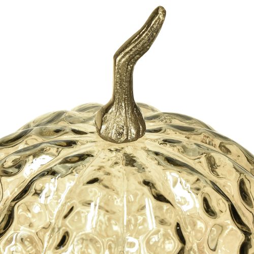 Produkt Szklana dekoracja dyniowa, szklana dekoracja stołu z dynią, jesień Ø14cm, wys.19cm