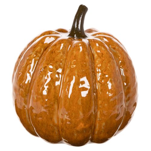 Ceramiczna dynia na Halloween, dekoracja LED 15 cm | Floristik24.pl