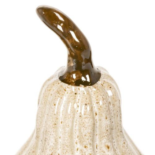 Dekoracyjna ceramiczna dynia, jesienna dekoracja stołu, 12 cm | Floristik24.pl