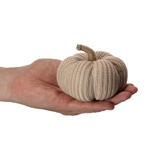 Dekoracyjne dzianinowe dynie, dekoracja jesienna, 10 cm, 6 sztuk | Floristik24.pl