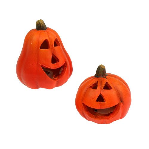 Floristik24 Lampion dyniowy mix 6cm - 8cm z diodą LED 6szt.
