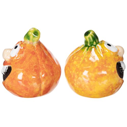 Dekoracyjna figurka dyni jako ciekawa ozdoba jesienna, 6 cm, 2 sztuki | Floristik24.pl