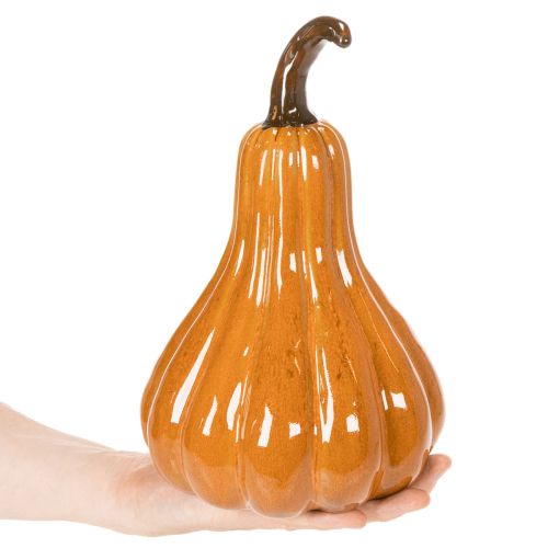 Ceramiczna dynia jesienna dekoracja stołu 26 cm | Floristik24.pl