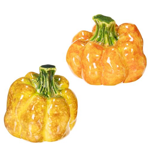 Figurka dyni do dekoracji stołu na jesień, dekoracja jesienna, 10 cm, 2 sztuki