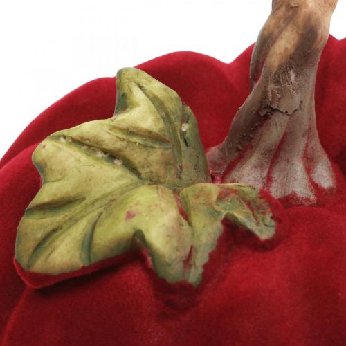 Floristik24 Deco dynia czerwona dekoracja stołu jesienna poliresin 10,5 × 9 cm 2 szt.