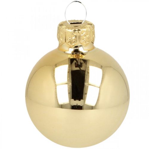 Bombki szklane złote bombki szklane mat/połysk Ø4cm 60 sztuk