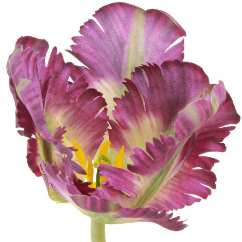 Produkt Sztuczny kwiat papuga tulipan Sztuczny dekoracyjny tulipan fioletowy 63cm