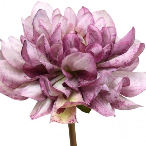 Produkt Sztuczny kwiat Dalia Fioletowy jedwabny kwiat i pączek wys.57cm