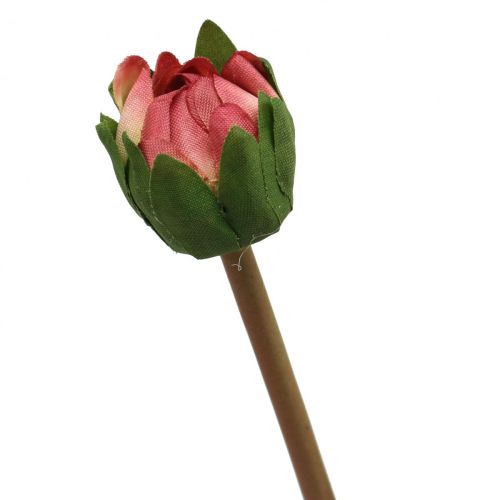 Floristik24 Sztuczny kwiat dalii różowy kwiat z pąkiem wys.57cm