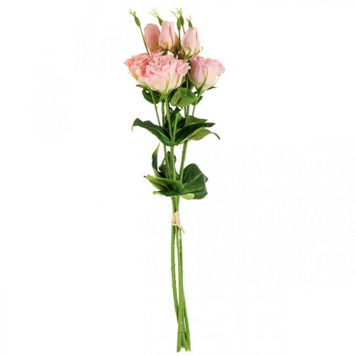 Floristik24 Kwiaty sztuczne Lisianthus różowe kwiaty sztuczne jedwabne 50cm 5 szt