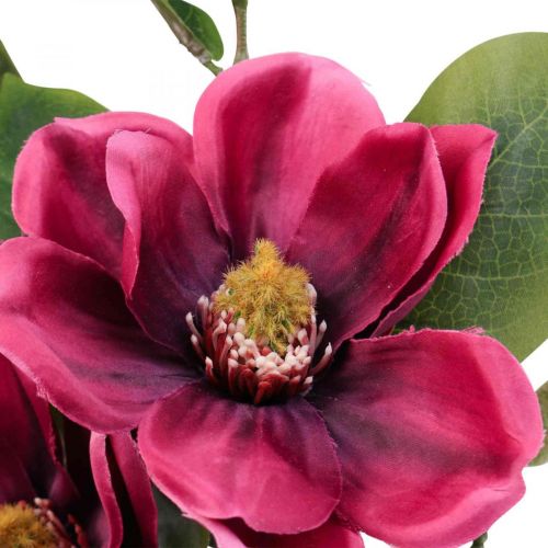 Produkt Sztuczny kwiat magnolii gałązka, magnolia sztuczny różowy 65cm 3szt