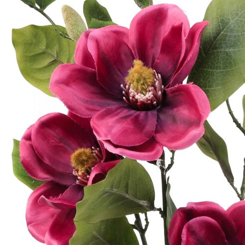 Floristik24 Sztuczny kwiat magnolii gałązka, magnolia sztuczny różowy 65cm 3szt