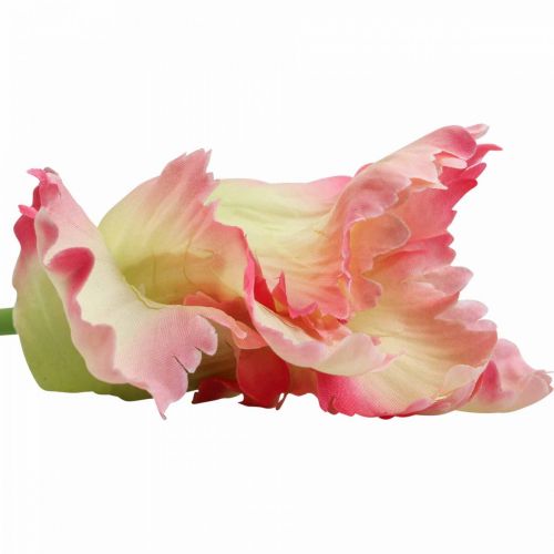 Produkt Sztuczny kwiat, papuga tulipan różowy, wiosenny kwiat 63cm