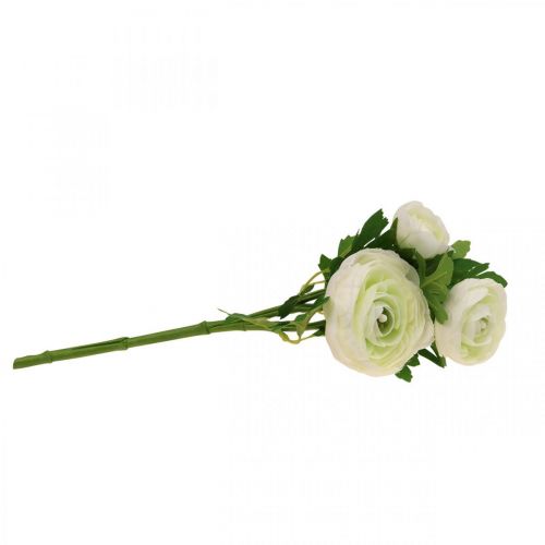 Produkt Sztuczne kwiaty Ranunculus sztuczne kwiaty ogrodowe białe 34cm