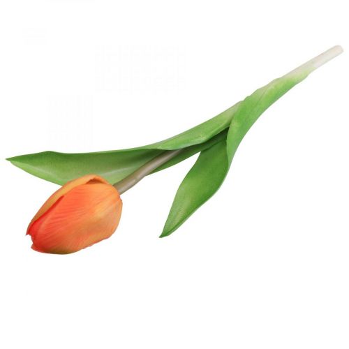Produkt Sztuczny kwiat Tulip Orange Real Touch wiosenny kwiat W21cm