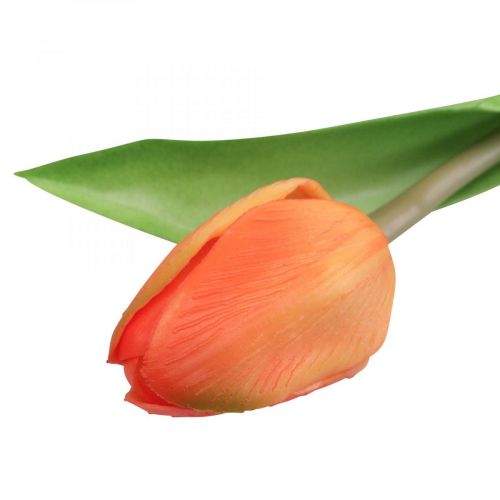 Produkt Sztuczny kwiat Tulip Orange Real Touch wiosenny kwiat W21cm