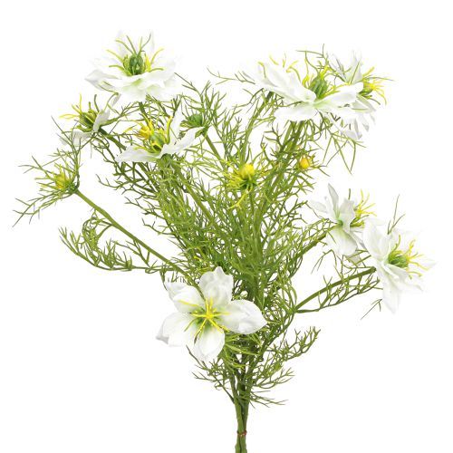 Produkt Sztuczne Kwiaty Białe Nigella Virgin w Zieleni 67cm 3 Szt