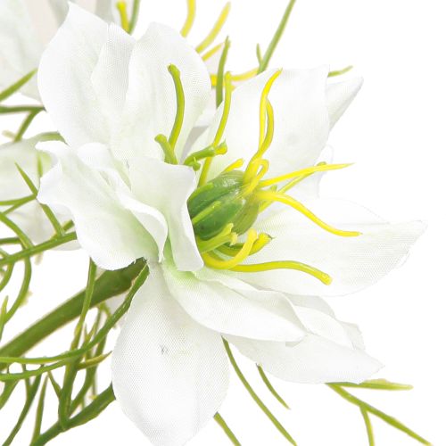 Produkt Sztuczne Kwiaty Białe Nigella Virgin w Zieleni 67cm 3 Szt