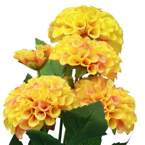 Produkt Ozdoba ze sztucznych kwiatów, dalie sztuczna pomarańcza 50cm