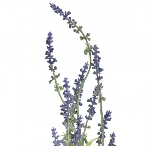 Floristik24 Sztuczne kwiaty dekoracja lawendowa gałązka lawendy fioletowa 48cm