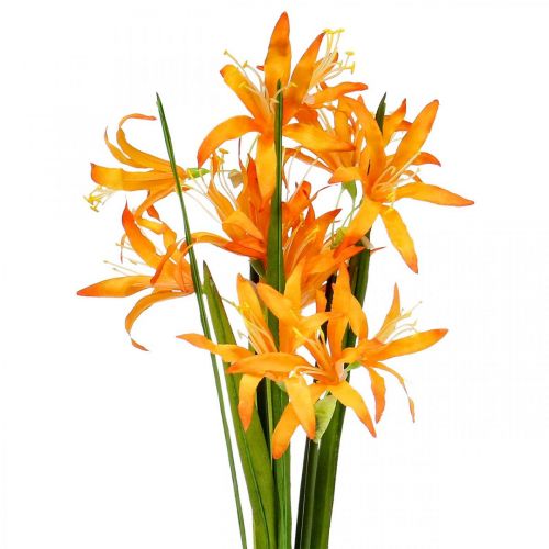 Sztuczne kwiaty Nerine Orange Guernsey Lilie Jesienne Kwiaty 48cm