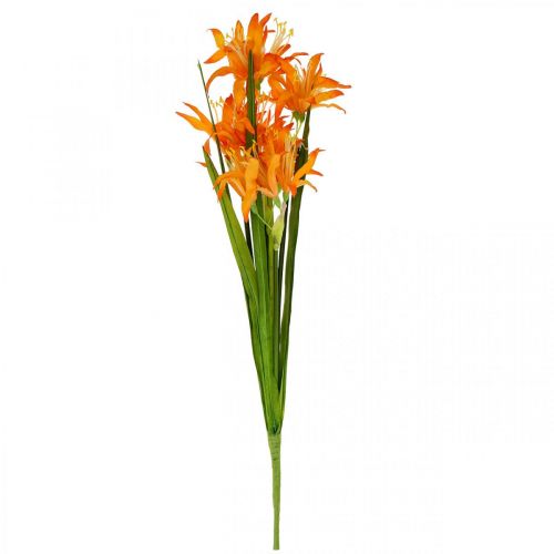 Floristik24 Sztuczne kwiaty Nerine Orange Guernsey Lilie Jesienne Kwiaty 48cm