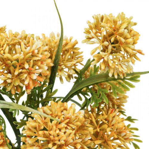 Produkt Sztuczne Kwiaty Żółte Allium Dekoracja Ozdobna Cebula 34cm 3 szt. w pęczku