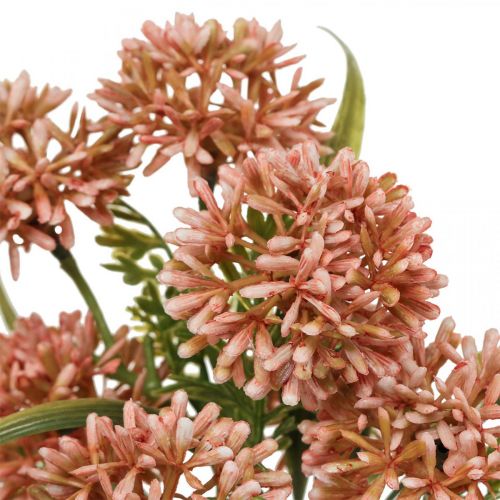 Produkt Kwiaty sztuczne różowe allium ozdobne cebulki ozdobne 34cm 3szt w pęczku