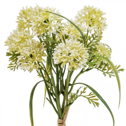 Produkt Kwiaty sztuczne białe allium dekoracja cebule ozdobne 34cm 3szt w pęczku