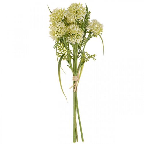 Produkt Kwiaty sztuczne białe allium dekoracja cebule ozdobne 34cm 3szt w pęczku