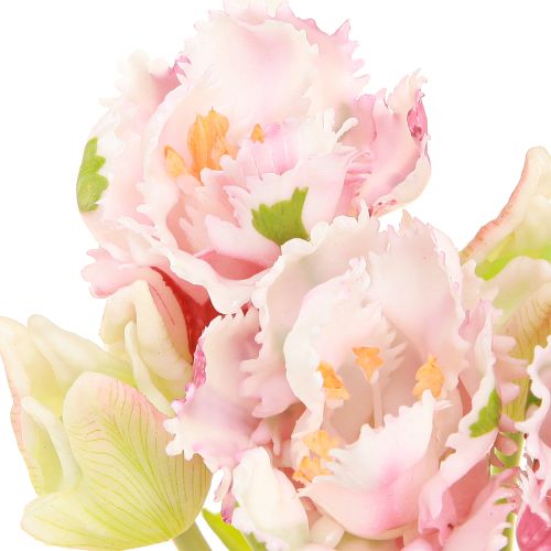 Produkt Bukiet Sztucznych Kwiatów 5 Tulipanów Papuzich Sztuczne Tulipany 40 cm