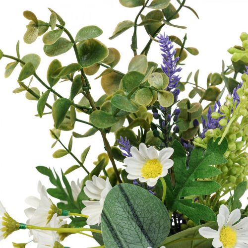Produkt Bukiet sztuczny z dekoracją ze sztucznych kwiatów eukaliptusa 48cm
