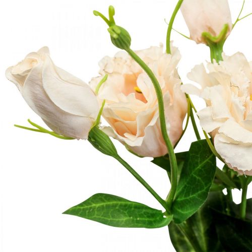 Produkt Sztuczne kwiaty lisianthus krem 51cm dekoracja kwiatowa 5szt