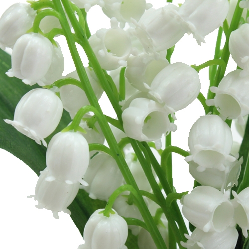 Floristik24 Sztuczne konwalie białe 25cm 3szt