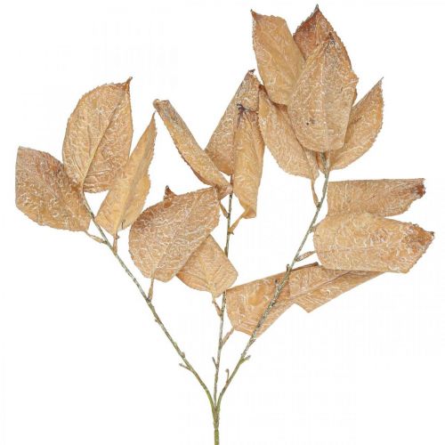 Produkt Sztuczna roślina jesienna dekoracja liście gałęzi umyte na biało L70cm