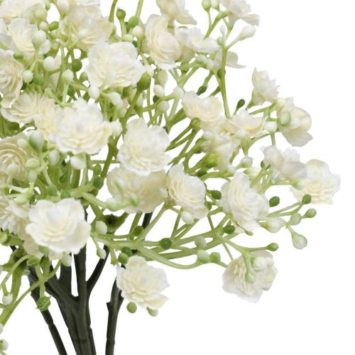 Floristik24 Gypsophila kwiaty sztuczne ziele gipsowe białe L30cm 6 sztuk w pęczku