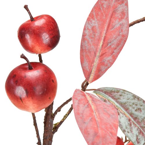 Produkt Sztuczna gałązka jabłoni Czerwona jesienna ozdoba świąteczna 70cm