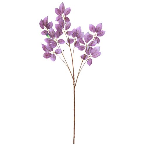 Produkt Sztuczna dekoracja liści gałęzi fioletowy metaliczny L103cm 2szt