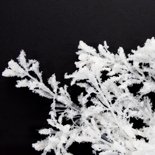 Floristik24 Sztuczna gałązka matowa dekoracyjna zimowa ozdoba biała 78cm 2szt