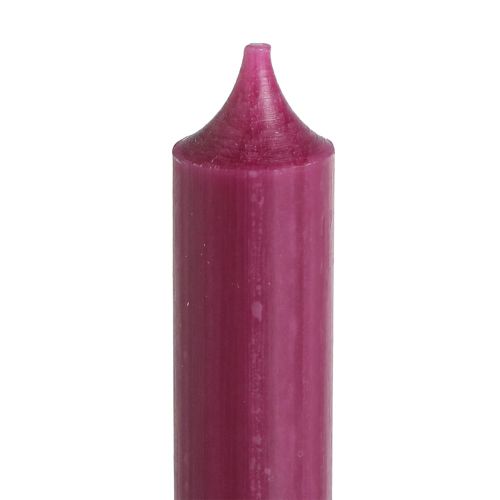 Produkt Świece na krótkie kije Świece woskowe w kolorze Berry 21×110mm 6 szt